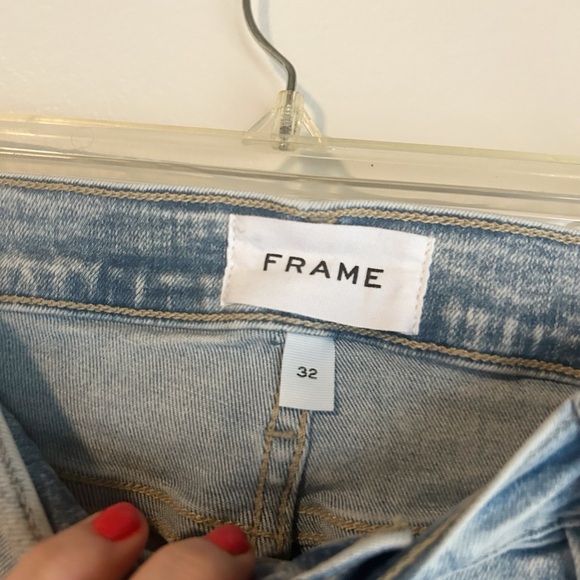 Frame light wash le‎ high skinny crop jeans 32 - Picture 3 of 5